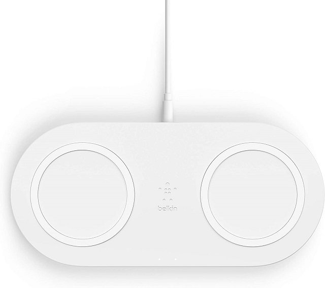 Belkin WIZ002TTWH - Base de carga inalámbrica doble BOOST CHARGE - Blanco