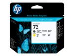 Cabezal de impresión HP 72 - C9384A - Amarillo - Negro mate - DesignJet