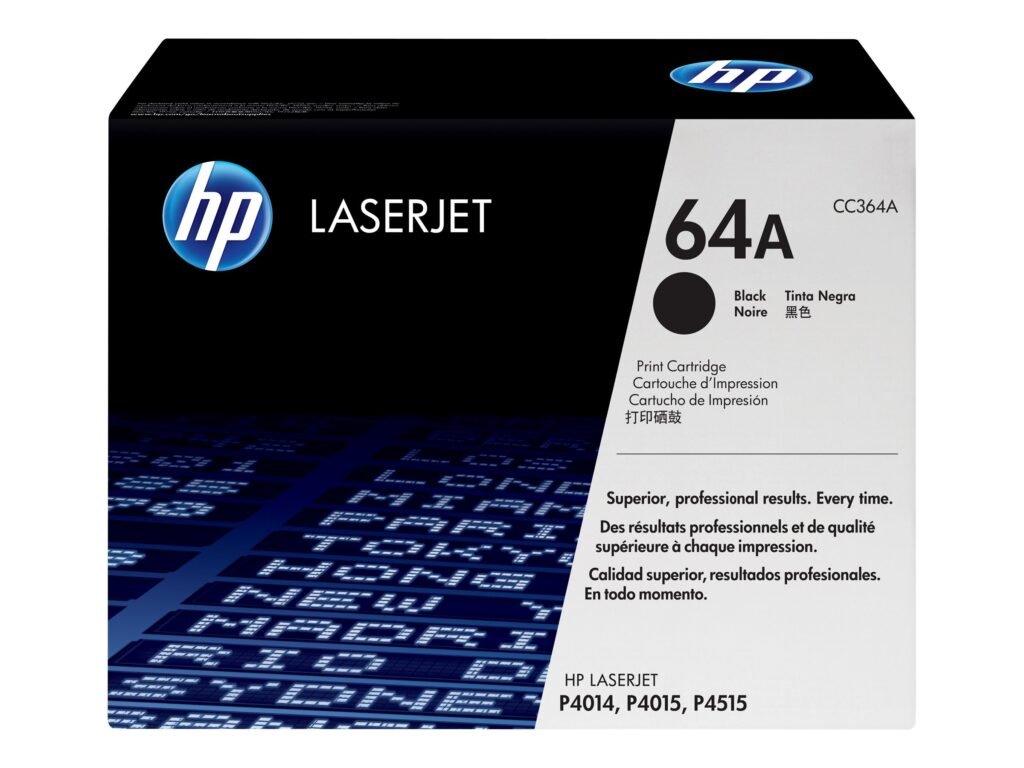 Cartucho de tóner HP 64A - CC364A - Negro - LaserJet