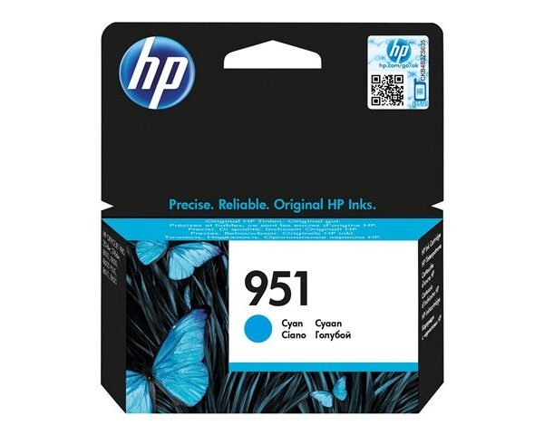 Cartucho de Tinta HP 951 - Cian - Original - CN050AL - Officejet Pro