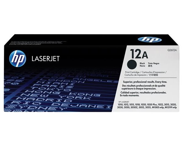 Cartucho de Tóner HP 12A – Negro – LaserJet