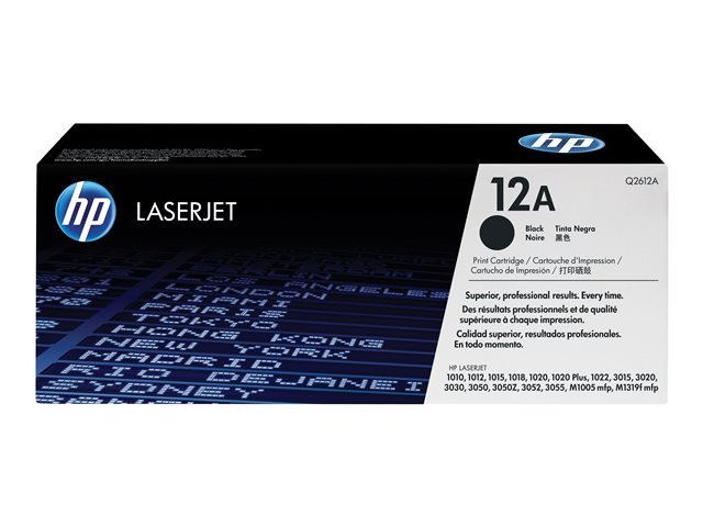 Cartucho de Tóner HP 12A – Negro – LaserJet