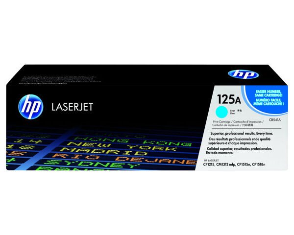 Cartucho de tóner HP 125A - CB541A - Cián - LaserJet