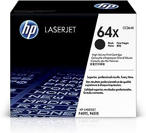 Cartucho de tóner HP 64X – CC364X – Alto rendimiento – Negro – LaserJet