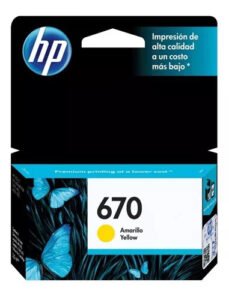 Tinta HP 711 – CZ132A – Amarillo – Ploter HP DesignJet T120 – T130 – T520 – T530