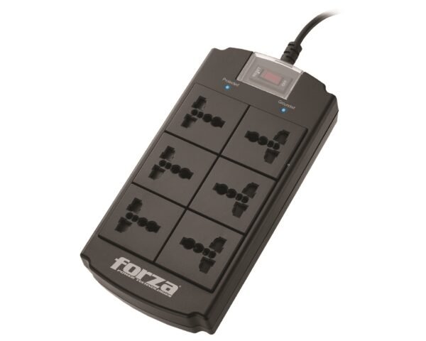 Forza Universal Surge Protector 6 outlet Nema plug 110/240V