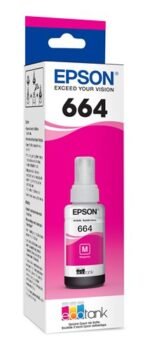 Tinta Epson T664 - Magenta - Original - Epson - EcoTank ET