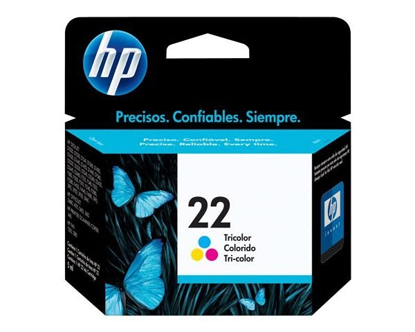 Tinta HP 22 - C9352AL - 5 ml - Cian - Magenta - Amarillo - Deskjet