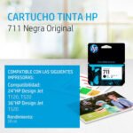 Tinta HP 711 - 38 ml - DesignJet T100 - T120 - T120 ePrinter - T125 - T130 - T520 - T520 ePrinter - T525 - T530