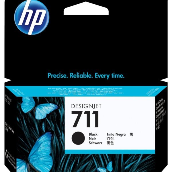 Tinta HP 711 - Negro - 38 ml - DesignJet T100 - T120 - T120 ePrinter - T125 - T130 - T520 - T520 ePrinter - T525 - T530