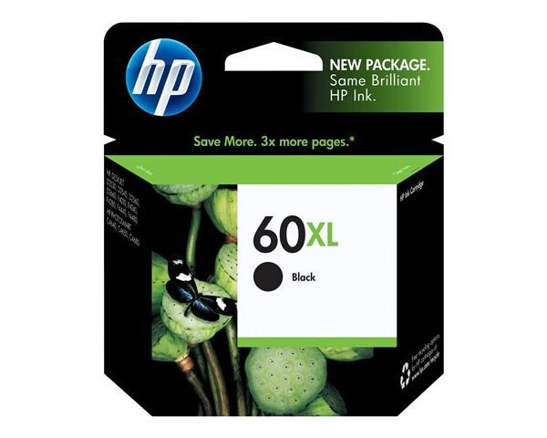 Tinta HP 60XL - CC641WL - Negro - Alto rendimiento - Deskjet