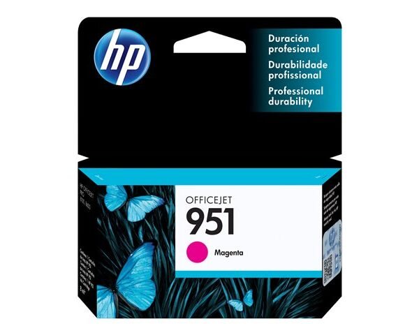 Cartucho de Tinta HP 951 - Magenta - Original - CN051AL - 8 ml - Officejet Pro