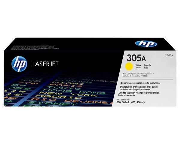 Cartucho de Tóner HP 305A - Amarillo - LaserJet